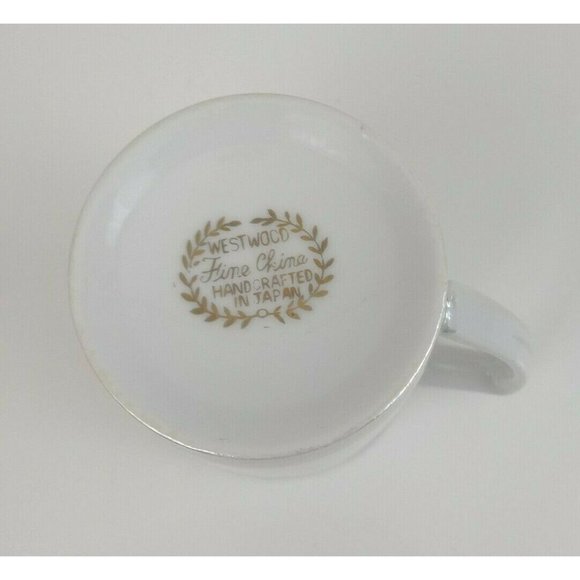 Westwood Fine China Rose Coffee Cup Handcrafted in Japan - Picture 6 of 7